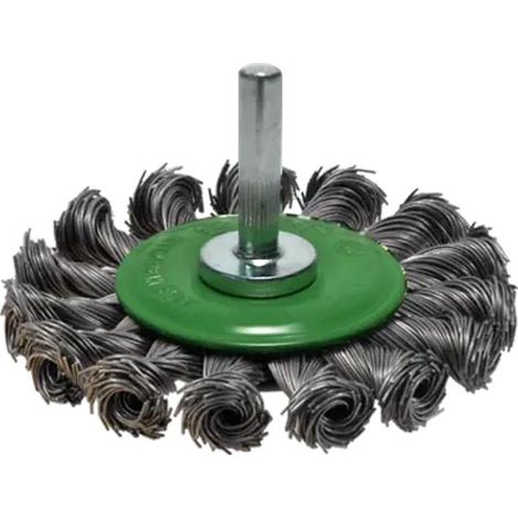 Brosse Circ. Tige De 6 Mm D75 Mm Ép.12 Mm Inox Torsadé 0,50Mm Osborn