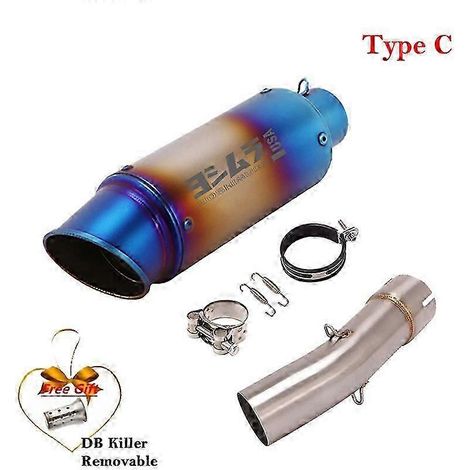Sistema De Escape Modificado Para Motocicleta, Silenciador De Tubo De Fibra De Carbono Para Suzuki Sv650, Sv650x, Aos 2003 A 2015, Db Killer( Type C) (1/5)