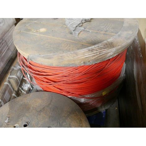 Fil rigide H07V-R 1x10mm² rouge (Touret de 2980m) 450/750V pour alimentation electrique