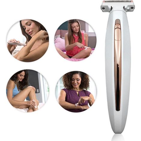 AquaForge Flawless Finishing Touch Electric Underarm Trimmer, designed to shave and shape the sensitive underarm area for women