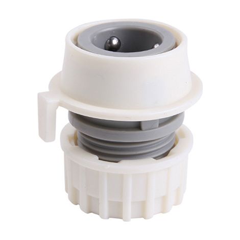 Kit de raccords universels pour tuyau de machine à laver - 4 pièces - Blanc (1/3)