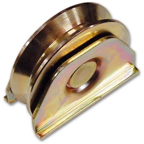 RUOTA X CANCELLI SUPP. APERTO FC 330 Ø120MM GOLA V (1/2)