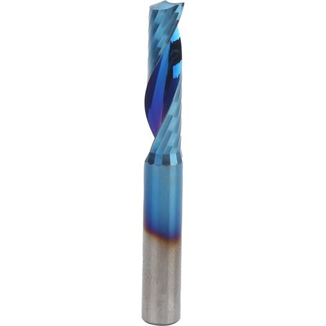 Fraise à spirale monobloc en acier au tungstène, finition bleue, outils CNC 6x22x50 (1/5)