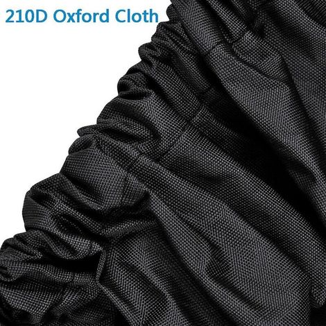 Housse imperméable noire pour tracteur de jardin, 182 x 111 x 116 cm (1/3)