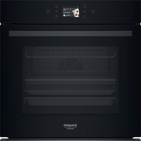 Hotpoint Ariston Forno da incasso HAOI9A8PT1SBA. Dimensione del forno: Media, Tipo di forno: Forno elettrico, Capacità interna forno totale: 73 L. Posizionamento dell'apparecchio: Da incasso, Color... (1/5)