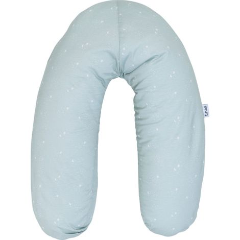 Coussin de maternité - TINEO - Jersey de coton - Vert d'eau / Étoiles (1/5)