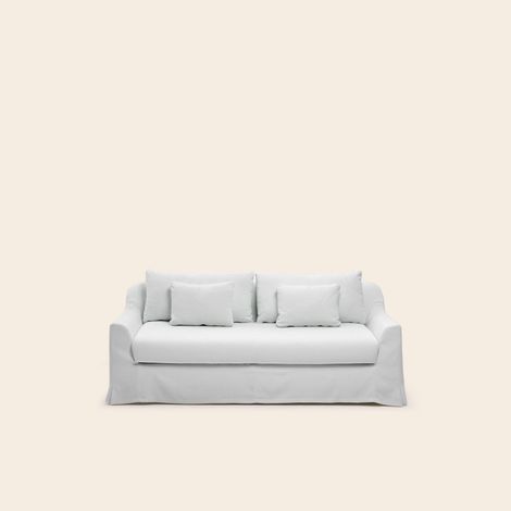 Canapé 2,5 places en Revêtement en tissu naturel CLARIBEL