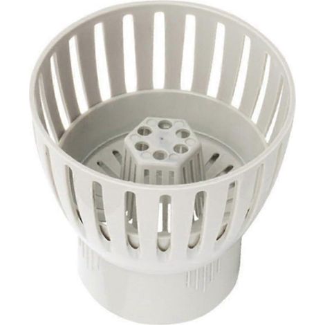 Écumoire de vidange pour bassin à koïs de 50 mm, anti-colmatage, facile à nettoyer. (1/5)