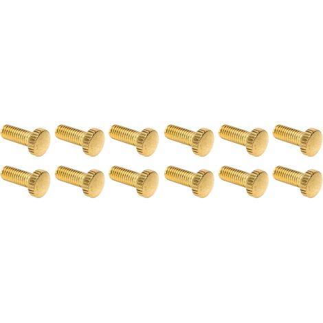 Stimmschrauben, 12 Stück M5 Tremolo-Brücken-Einstellschrauben aus Eisen, passend als Ersatz (Gold) (1/5)