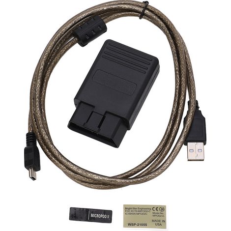 V17.04.27 MicroPOD 2 OBD2 outil de Diagnostic de voiture programmeur en ligne Scanner remplacement de connexion PC pour les véhicules Chrysler (1/5)