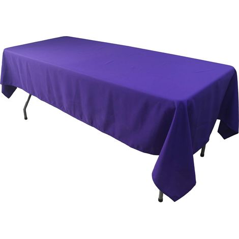 Nappe Rectangulaire en Tissu Polyester, Violet, 150x300 cm