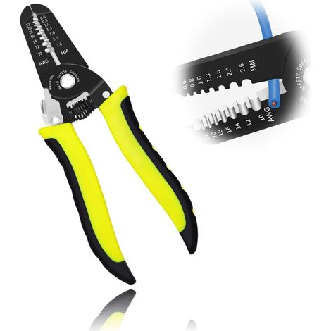 Pince à dénuder multifonction pour câbles 10-22 AWG, outil de dénudage et pince électrique multifonctionnelle pour dénuder les câbles (1/5)