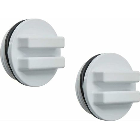 2 Pièces Bouchons d’Hivernage Filetés 1,5 Pouces pour Ligne de Retour, Filtre et Vidange de Piscine ou Spa
