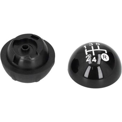Pommeau de Levier de Vitesses,Kit de Remplacement avec Couvercle Décoratif, Convient pour Fiat 500 500C 2007 2018 LHD RHD (1/4)