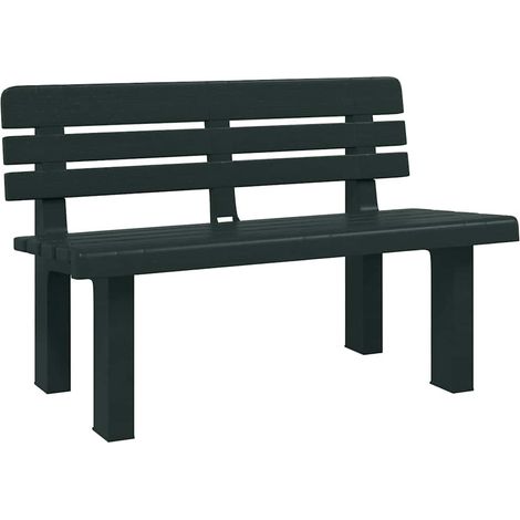 Maison Exclusive - Panchina da Giardino Verde 110x52x71 cm in Polipropilene (1/5)
