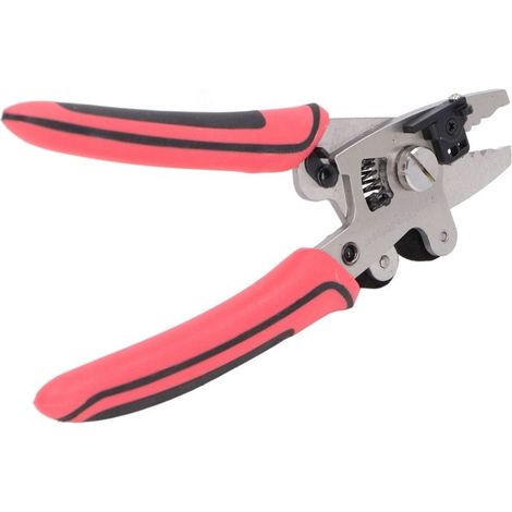 Pince fibre optique lame inox – Manche PVC anti-dérapant – Multifonction – Coupe et dénude – Sécurisé (1/5)