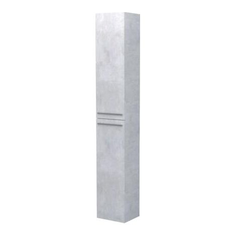 ONDEE ZEN - Colonne de rangement à suspendre ARUBA - 30cm - Ciment - Mélaminé - Livré en kit