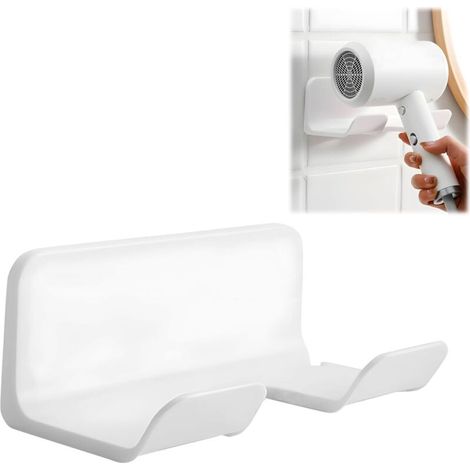 1 Piece Hair Dryer Holder, No-Drill Hair Dryer Holder, Hair Dryer Holder, Self-Adhesive No-Drill Holder, Hair Dryer Holder, Wall-Mounted Hair Dryer Holder (1/4)