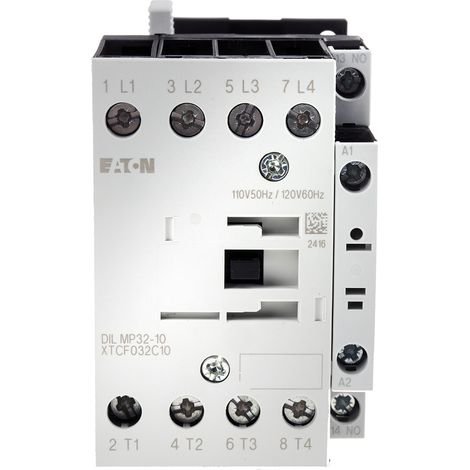 Contacteur Eaton série Eaton Moeller, 4 pôles , 4 N/O, 32 A, 110 V c.a., 7,5 kW ( Prix pour 1 )