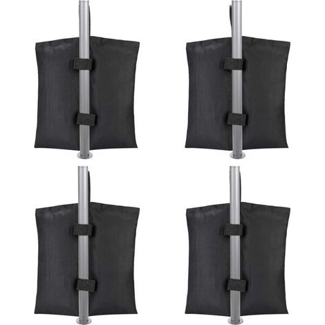 Lot de 4 Sacs de Lestage pour Gazebo, Poids pour Jambes de Tente et Pavillon, Sac de Lestage (1/4)