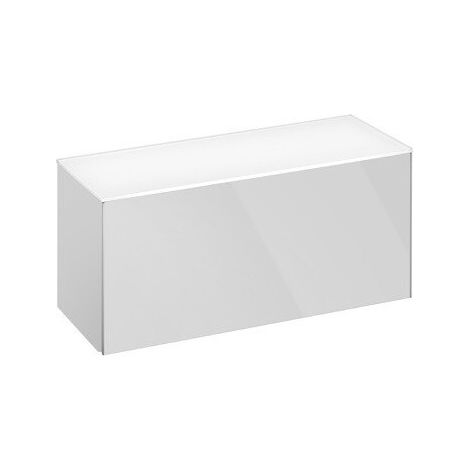 Aparador ROYAL REFLEX 800 x 360 x 335 mm cuerpo moka, frontal cristal moka KEUCO