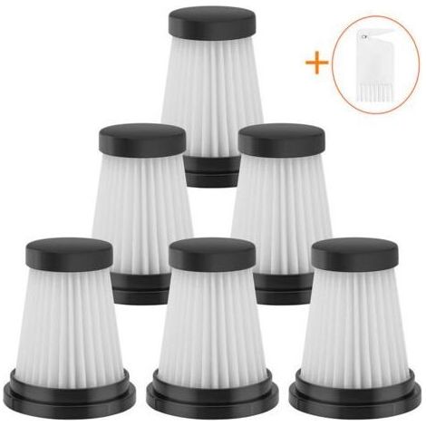 Lot de 6 filtres HEPA pour aspirateurs Moosoo K12 K12 Pro K13 Filtration 99,97 % des particules Accessoires pour Genius Invictus One 1.0/2.0 et Foxnovo 13KPA (1/5)