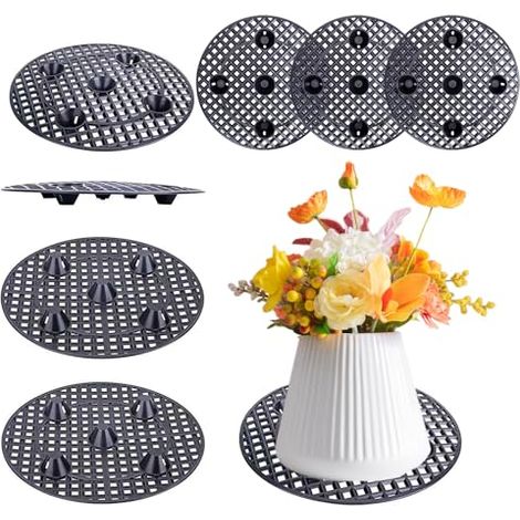 8 Stück Pflanzen Untersetzer Gitter, Blumentopfe Mesh Pads 20cm, Drainagegitter, Blumentopfgitter, Topfpflanzenständer, Blumentopf Untersetzer Rund, für Lnnen Balkon Outdoor Garten