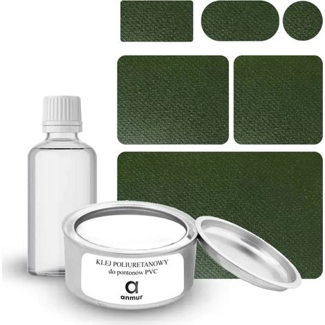 PVC-Ponton-Reparaturset, Kleber + 6 Flicken