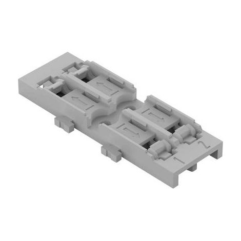Wago 221-2522 Adaptadores de fijación gris pack de 5
