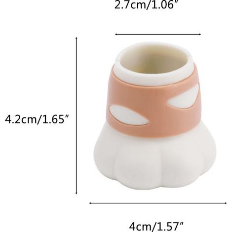 Lot de 4 protège-pieds de chaise pour parquet, motif pattes de chat, en silicone. (1/5)