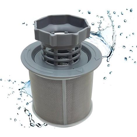 Microfiltre Tamis couleur gris pour lave-vaisselle I pièce de rechange en plastique pour fabricants de lave-vaisselle n° 00427903, 10002494, 00492046, 00418404, 00175712, 00170740 (1/5)
