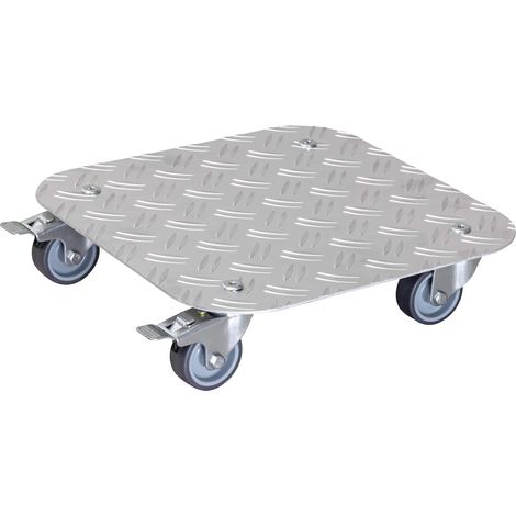 WAGNER Carrello per Piante Alaska 29 x 29 x 7,5 cm I Carrello per Fiori per Interni ed Esterni I Portavaso in Alluminio con Ruote I 2 Ruote con Freno I Portata 150 kg I Made in Germany- 20700301 (1/3)