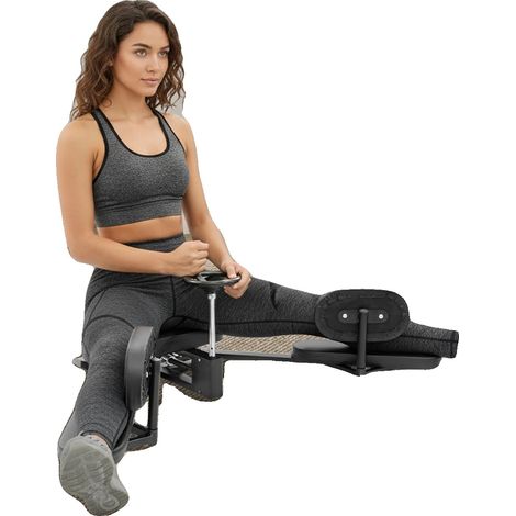 Entrenador de estiramiento para caballos, 95 x 41 x 40 cm, capacidad de carga de 100 kg, ángulo ajustable de 0 a 210°, construcción duradera de acero y espuma, uso unisex. (1/5)