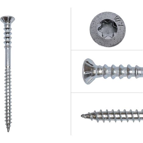 Justierschrauben Verzinkt 6 x 90 mm Torx 30 - 100 Stück