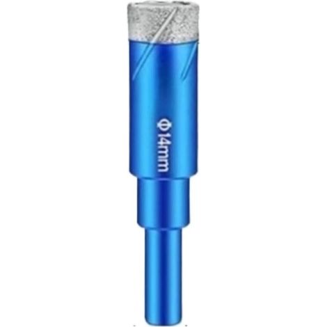 Jeu de forets diamantés de 14 mm pour carrelage,marbre,verre et céramique Perçage à sec (1/5)