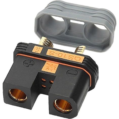 Connecteur femelle de batterie lithium de drone QS10 240 A 750 V, anti-étincelle à souder 4-10 AWG (1/5)