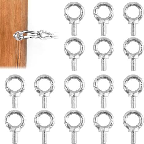 16 Pièces Anneau de Levage,Boulons à Oeil M6,Boulon à Œil Anneaux Filetage (1/5)