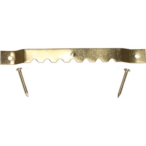 Timco Sawtooth Hangers and Nails Electro Brass - 63mm (15 Pack)