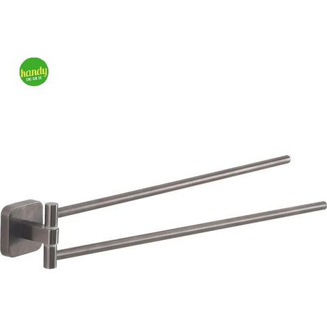 Portasalviette snodo Gedy Tonga gun metal (1/3)