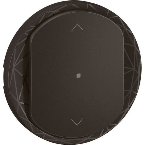 Legrand – Enjoliveur interrupteur/commande volet roulant Céliane with Netatmo – Noir – Bouton d'arrêt d'urgence composable – Pour installation murale (1/2)