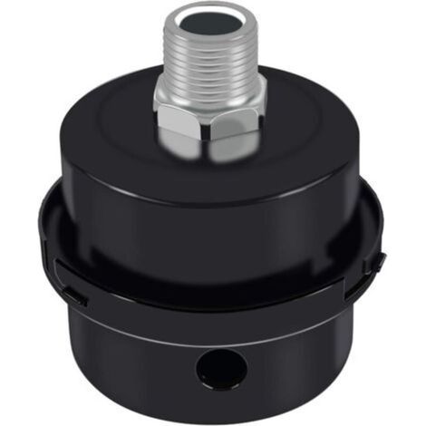 Silencieux de compresseur d'air, silencieux en métal du silencieux du filtre d'aspiration du silencieux,pièces de rechange de filtre de compresseur d'air, accessoires de silencieux de compresseur d'ai (1/5)