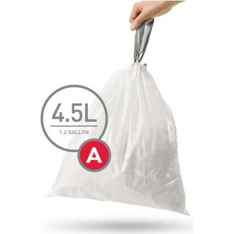 Simplehuman Altri accessori - Sacchetti per pattumiera 4,5 l, tipo A, 90 pz CW0250