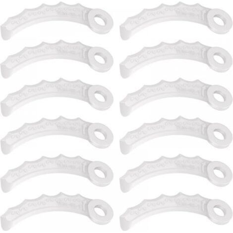 12Pcs Lame en Plastique Compatibilité pour Makita 198383-1 Und 198426-9,Makita DUR189RF Coupe Bordure,UR100DZ,DUR191LZX3,DUR181Z,DUR192LZ,DUR368AZ,DUR369AZ,DUR190UZX3,UR3000 (1/4)