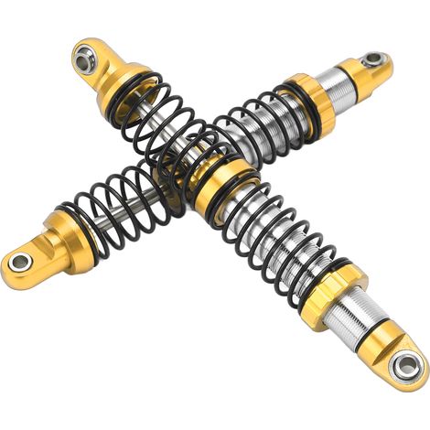 Paar 102-mm-Metallstoßdämpfer (vorne und hinten) für RC-Car Axial SCX10, Maßstab 1:10, Gold (1/5)