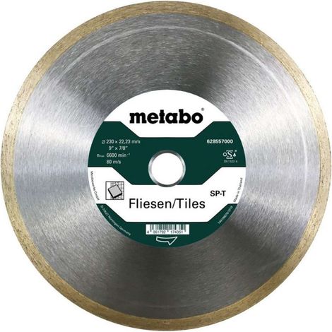 Metabo - Disco diamantato per il taglio delle piastrelle, 230x22,23 mm 628557000