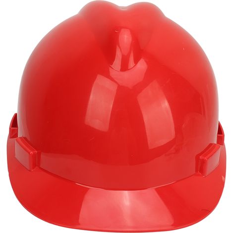 Casque de sécurité haute résistance Type V ABS avec lentille renforcée casque de Protection de tête respirant pour la Construction rouge (1/5)