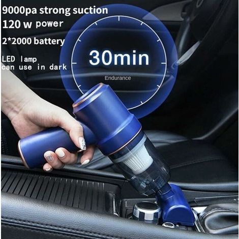 Aspirateur à main Aspirateur à main pour la voiture et la maison Mini aspirateur portatif sans fil à sec et humide Machine à nettoyer les cendres (1/5)