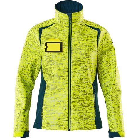Mascot MASCOT ACCELERATE SAFE Damen Softshelljacke 19212-291 Gr. 4XL hi-vis gelb/dunkelpetroleum (1/5)