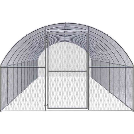 Maison Exclusive - Outdoor-Hühnerstall 3x12x2 m Verzinkter Stahl (1/5)