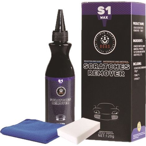 Cire anti-rayures OGAS pour voiture, pâte de réparation de peinture, polish de finition, cire pour voiture, crème anti-rayures